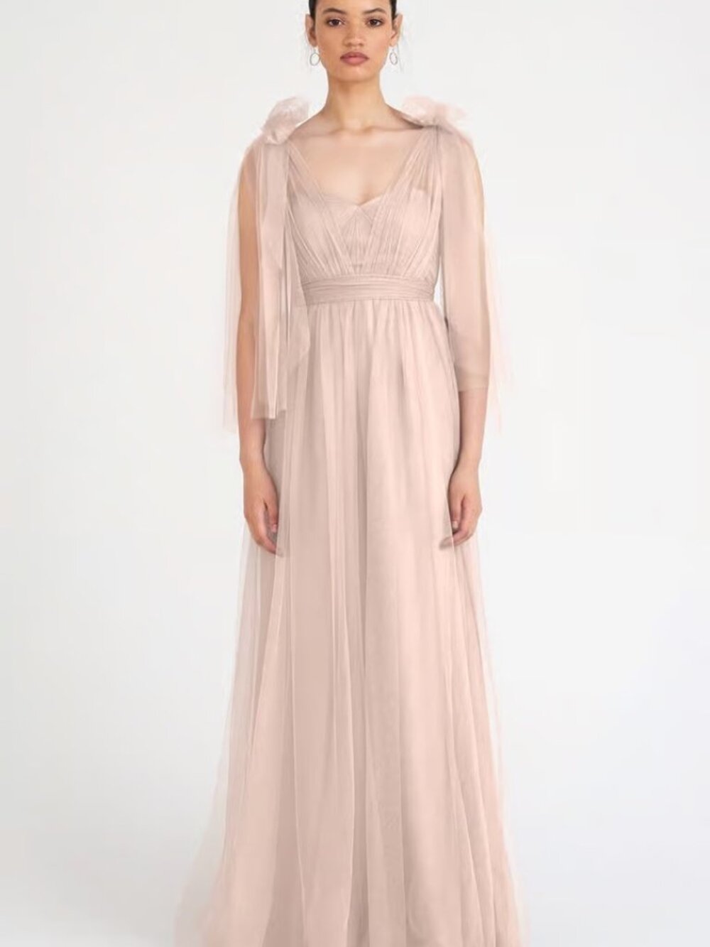 NEW Jenny Yoo Annabelle Gown Maxi Dress 18 Blush Pink Prom Formal Bridesmaid NWT